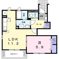 ウエストコートI番館の物件間取画像